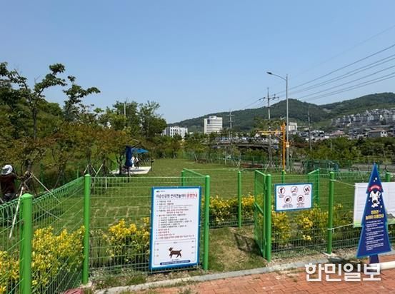 이순신공원 반려견놀이터 전경