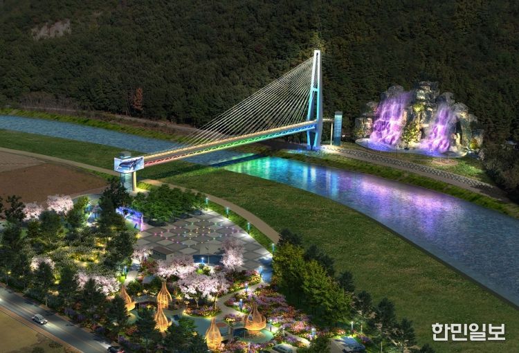 주진불빛공원 조감도(야간)