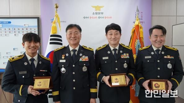 세종소방본부, 시민 생명 지킨 구급대원 포상