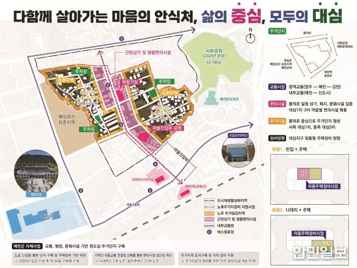 예천군 예천읍 대심지구, ‘노후주거지정비 지원사업’ 공모 선정