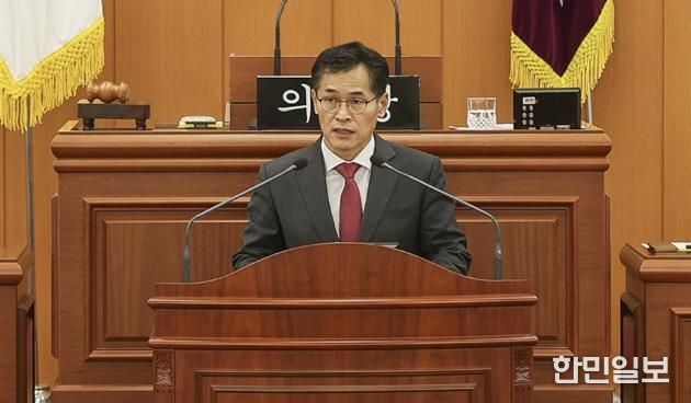 제316회 양천구의회 제2차 정례회 제4차 본회의에서 이기재 양천구청장