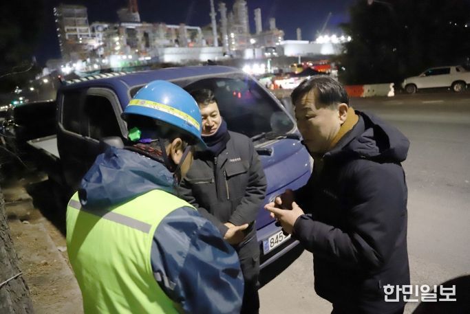 김종훈 구청장 새벽시간 노동자 현장 방문