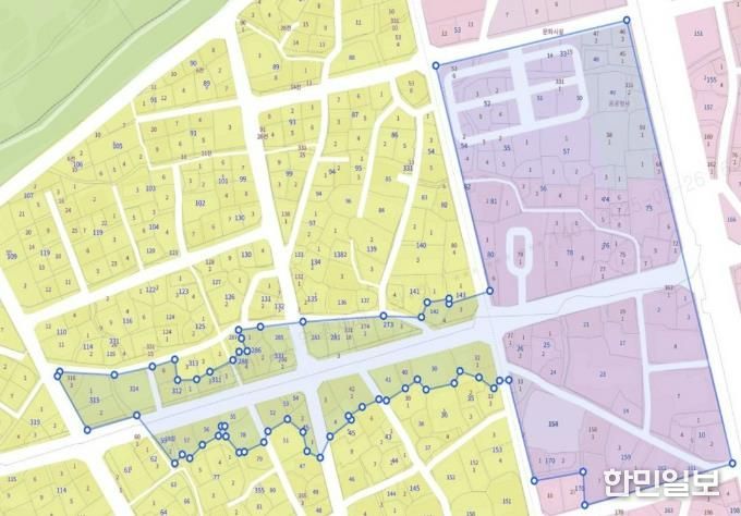 행리단길 일원 지역상생구역 구역도