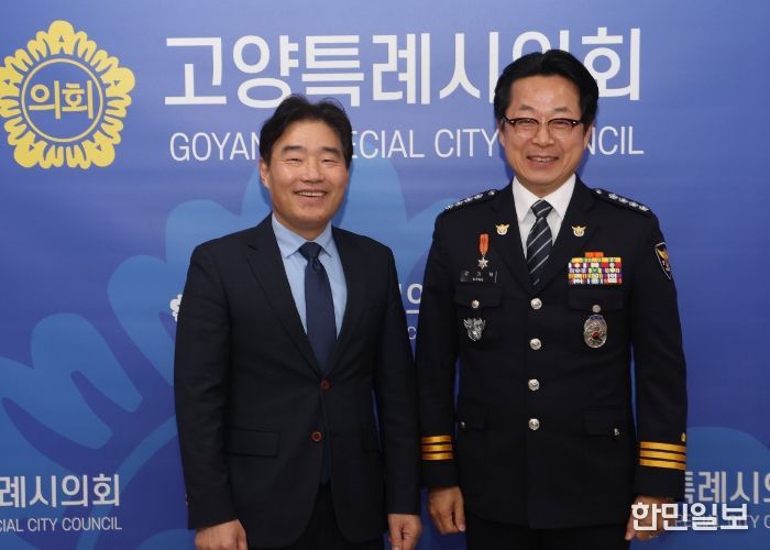 고양특례시의회 김운남 의장, 일산서부경찰서장과 대화동 원형육교 인근 보행환경 개선 방안 모색