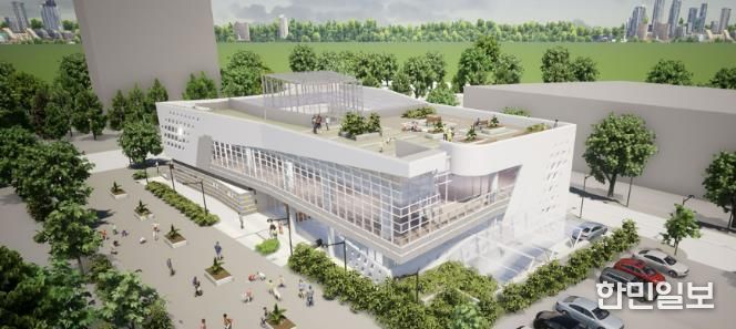 오는 7월 개관하는 성남시 판교대장도서관 조감