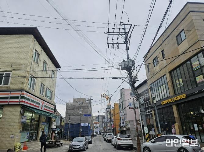 청주시, 서원대 후문 먹자골목 전선 지중화한다