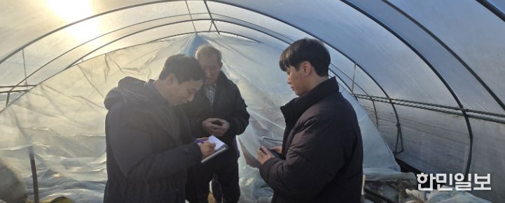 충화면 박주석 농가 고추 육묘 현황 점검 및 현장 기술 지원