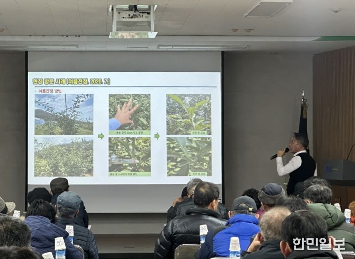 겨울철 유자 동해예방 기술지도