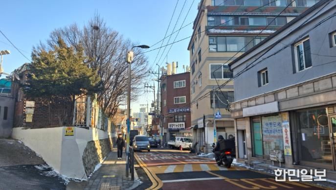 신창초등학교 통학로 구간 현장 사진