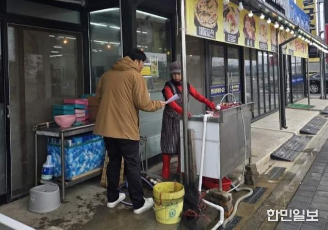 홍성군 서부면, 설맞아 폐기물 배출방법 홍보