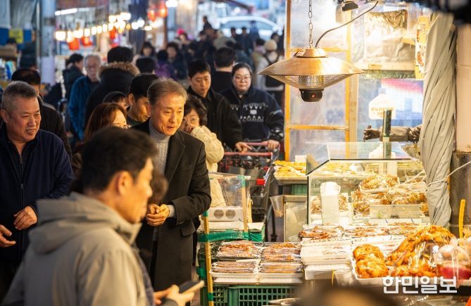 계양구, 설 맞이 전통시장 방문... 민생 현장 소통
