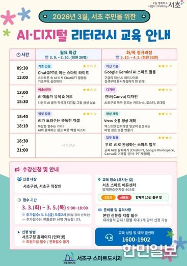 AI‧디지털 리터러시 교육 포스터