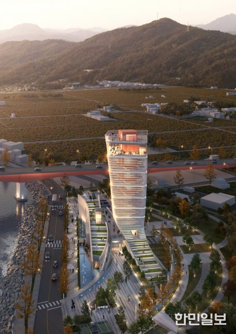 사천 선상지 조감도