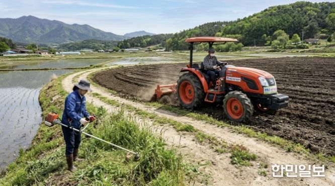 농작업 대행작업 모습