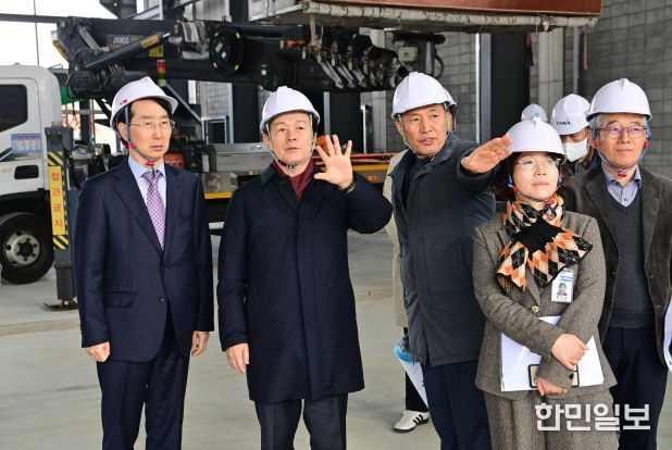 진주시, 미래항공기체(AAV) 실증센터 현장점검 실시