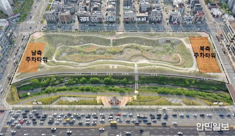 1. 물총새공원 주차장 위치도.