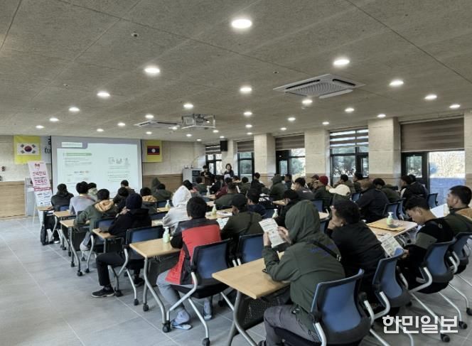보은군보건소, 외국인 계절근로자 대상 결핵 예방교육 실시