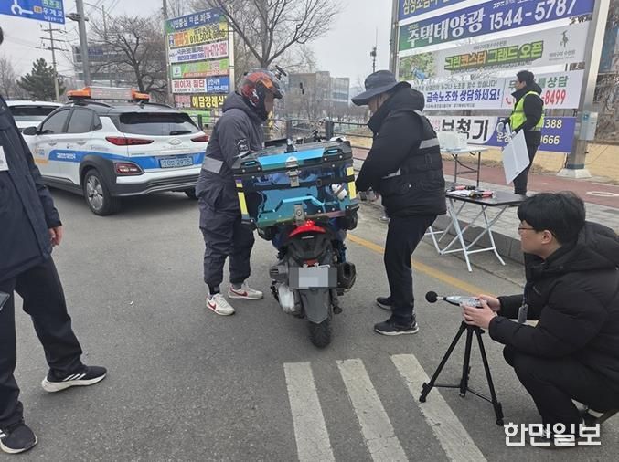 파주시, 이륜차 소음·불법 개조 합동단속 실시
