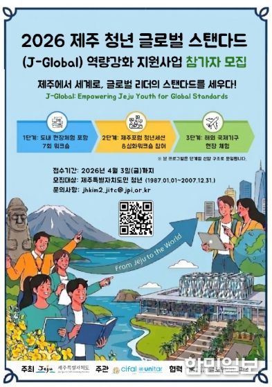 2026년 제주청년 글로벌스탠다드 역량강화 프로그램 모집 포스터