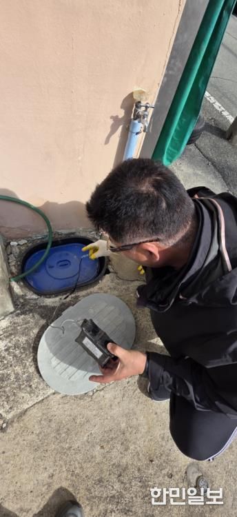 원격검침 단말 점검현장