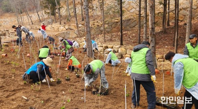 남해군, 식목일 맞아 자연휴양림 나무심기 행사