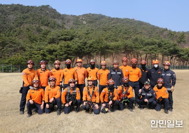 홍성소방서, 봄철 산악사고 대비 특별구조훈련 실시