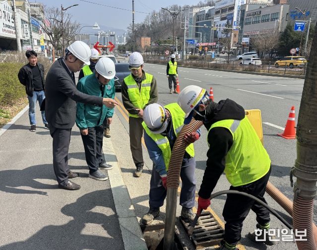 천안시 동남구, 도로변 빗물받이 집중점검