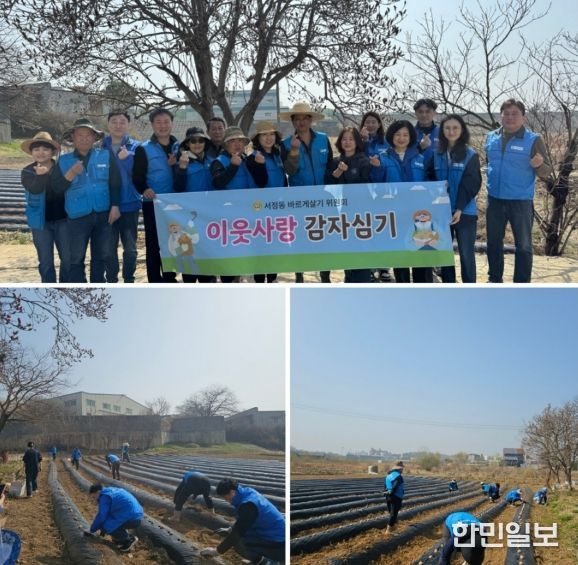 평택시 바르게살기운동 서정동위원회, 감자 심기 행사로 따뜻한 나눔 실천