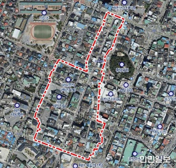 약선음식거리 자율상권 구역 경계도