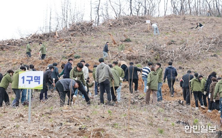 제81회 식목일 기념 나무 심기 행사 모습