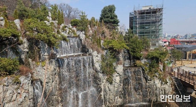 설봉공원 폭포, 분수대 4월 2일 가동 개시