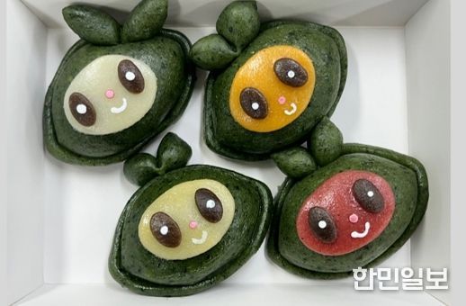 모시잎을 이용한 영광 모시몽 매운맛 개피떡