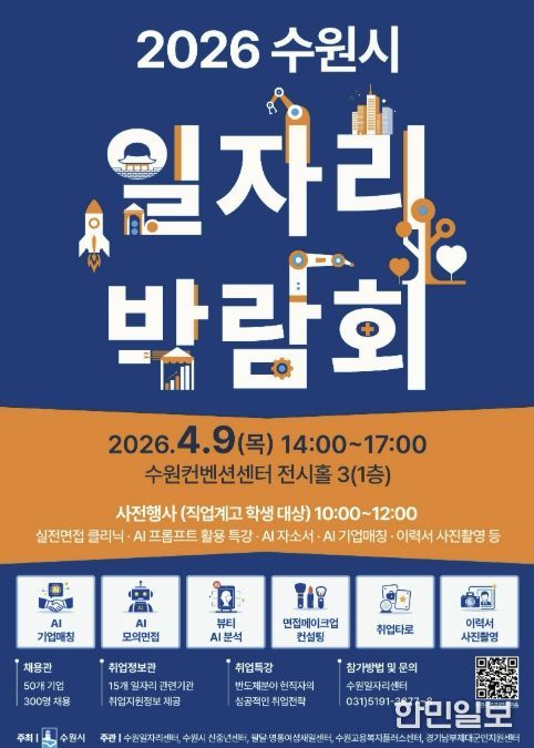 2026 수원시 일자리박람회 홍보물.