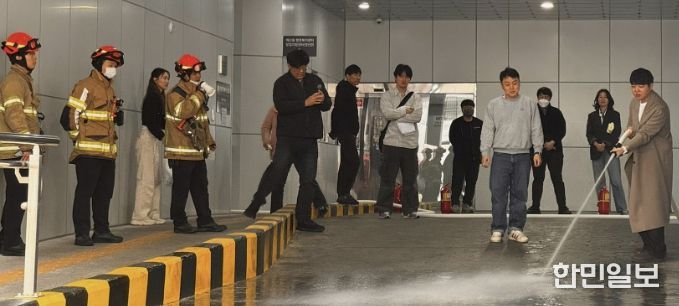 수원시 팔달구 매산동, 매산복합청사 실전형 합동소방훈련 실시