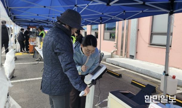 제22회 예산윤봉길전국마라톤대회 홍보부스 운영 모습