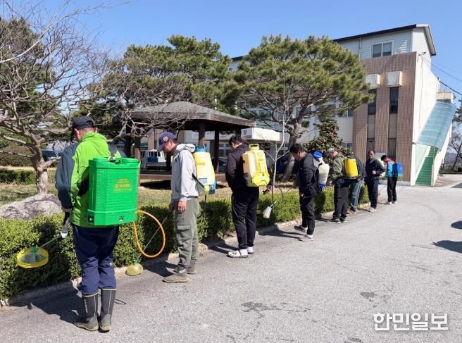 고창군 무장애향회, ‘쾌적한 무장 만들기’ 시가지 제초작업
