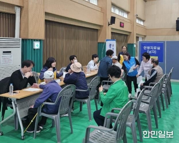 함평군 ‘농촌 왕진버스’ 운영 모습